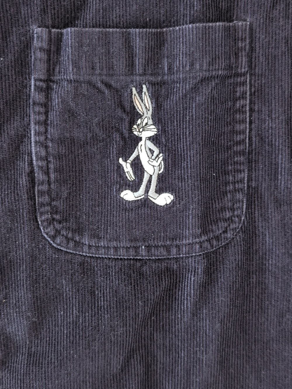Vintage Bugs Bunny Corduroy Shirt Men's Large